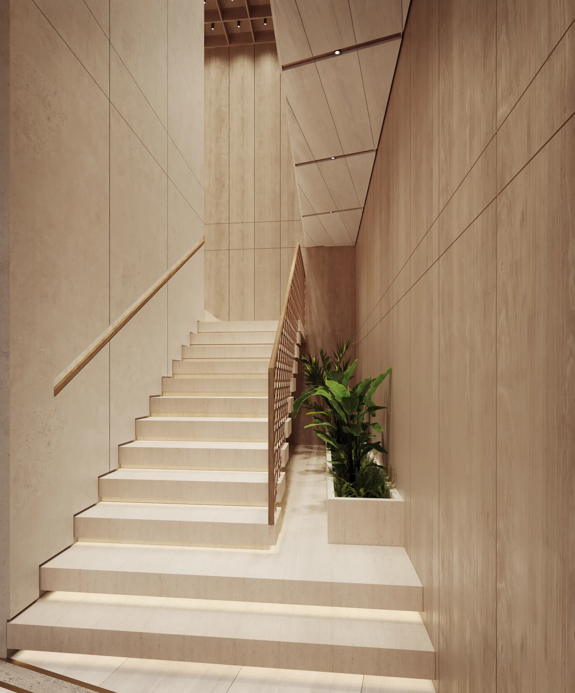 Detail, the stair